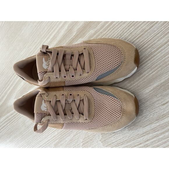 NEW Sorel Women Kinetic Lite Lace Low Top Sneakers Size US 7 Natural Tan Beige - Picture 3 of 6